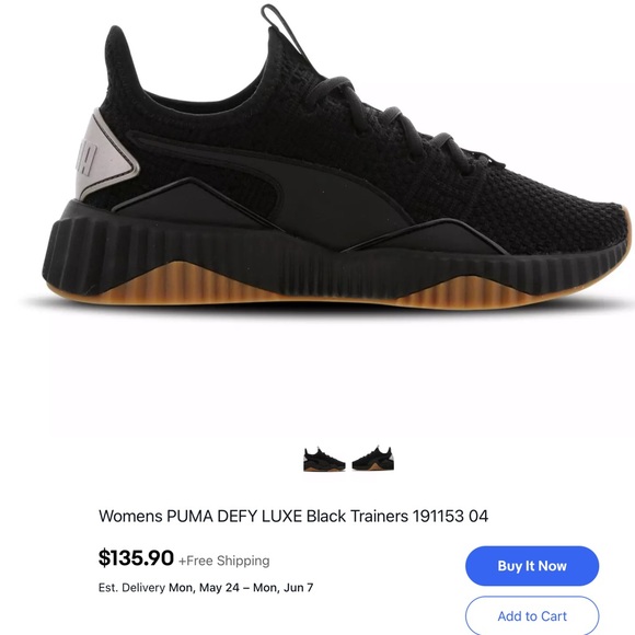 Puma defy luxe black Clearance
